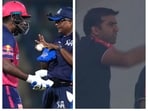 Parth Jindal's reaction when Sanju Samson was talking with the umpires Parth Jindal's reaction when Sanju Samson was talking with the umpires