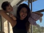 Priyanka Chopra was seen doing squats while carrying her daughter on her arms.