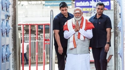 PM Narendra Modi kicked off his election campaign in Telangana today. (ANI) PM Narendra Modi kicked off his election campaign in Telangana today. (ANI)
