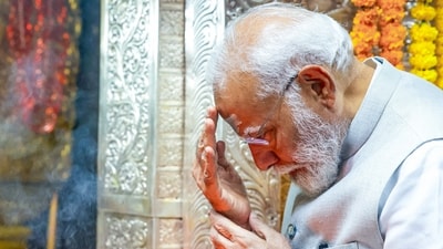After completing his campaign in Telangana, PM Narendra Modi will hold a rally in the neighbouring state, Andhra Pradesh's Rajampet. He will also hold a roadshow in Vijayawada today. (ANI) After completing his campaign in Telangana, PM Narendra Modi will hold a rally in the neighbouring state, Andhra Pradesh's Rajampet. He will also hold a roadshow in Vijayawada today. (ANI)