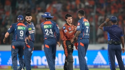 Mumbai Indians were knocked out of the IPL 2024 playoff after SRH thrashed LSG by 10 wickets (AP) Mumbai Indians were knocked out of the IPL 2024 playoff after SRH thrashed LSG by 10 wickets (AP)