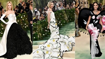 Bad Bunny, from left, Lana Del Rey, and Zendaya appear at The Metropolitan Museum of Art's Costume Institute benefit gala celebrating the opening of the "Sleeping Beauties: Reawakening Fashion" exhibition on Monday, May 6, 2024, in New York. (Photos by Evan Agostini/Invision/AP) Bad Bunny, from left, Lana Del Rey, and Zendaya appear at The Metropolitan Museum of Art's Costume Institute benefit gala celebrating the opening of the "Sleeping Beauties: Reawakening Fashion" exhibition on Monday, May 6, 2024, in New York. (Photos by Evan Agostini/Invision/AP)