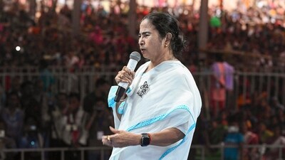 West Bengal Chief Minister and TMC chief Mamata Banerjee addresses a public meeting for Lok Sabha elections in Durgapur. (PTI) West Bengal Chief Minister and TMC chief Mamata Banerjee addresses a public meeting for Lok Sabha elections in Durgapur. (PTI)