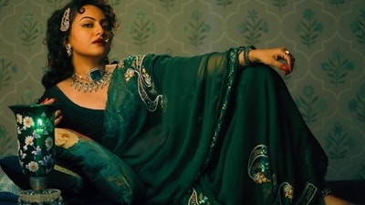 Sonakshi Sinha in the look test for Heeramandi: The Diamond Bazaar. (Instagram) Sonakshi Sinha in the look test for Heeramandi: The Diamond Bazaar. (Instagram)
