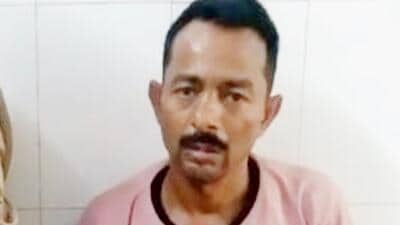 Suspect Bobby Kumar, 45, in police custody on Wednesday. (HT Photo) Suspect Bobby Kumar, 45, in police custody on Wednesday. (HT Photo)
