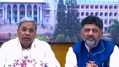 Karnataka chief minister Siddaramaiah with deputy chief minister DK Shivakumar (PTI) Karnataka chief minister Siddaramaiah with deputy chief minister DK Shivakumar (PTI)