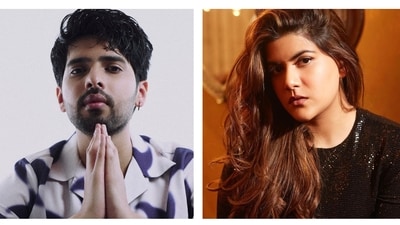 Armaan Malik; (right) Ananya Birla Armaan Malik; (right) Ananya Birla