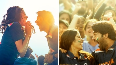 Janhvi Kapoor and Rajkummar Rao in the new posters of Mr & Mrs Mahi. Janhvi Kapoor and Rajkummar Rao in the new posters of Mr & Mrs Mahi.