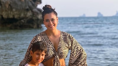 Shweta Tiwari, her son Reyansh and her mother are all in Thailand for a trip. The television actor has been sharing pictures from the tourist destination on social media. Shweta Tiwari, her son Reyansh and her mother are all in Thailand for a trip. The television actor has been sharing pictures from the tourist destination on social media. 