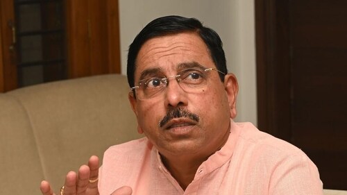 BJP MP and Union minister Pralhad Joshi has won the seat four consecutive times since 2004. (PTI Photo) BJP MP and Union minister Pralhad Joshi has won the seat four consecutive times since 2004. (PTI Photo)