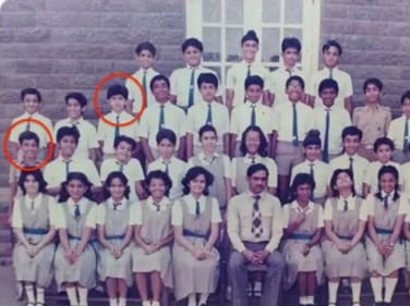 John Abraham and Hrithik Roshan during school days. John Abraham and Hrithik Roshan during school days.