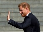 Britain's Prince Harry arrives to attend the Invictus Games Foundation 10th Anniversary Service of Thanksgiving at St Paul’s Cathedral, in London, Britain, May 8, 2024. REUTERS/Toby Melville