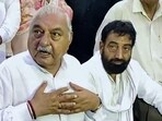 Congress leader Bhupinder Singh Hooda addresses a press conference, in Bhiwani on Thursday. (ANI) Congress leader Bhupinder Singh Hooda addresses a press conference, in Bhiwani on Thursday. (ANI)