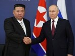 Russian President Vladimir Putin, right, and North Korean leader Kim Jong Un Russian President Vladimir Putin, right, and North Korean leader Kim Jong Un