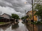 Storm clouds roll across New Orleans as water rises in the Treme neighborhood on Wednesday, April 10, 2024. Severe thunderstorms were expected across parts of the Louisiana, Mississippi, Alabama and the Florida panhandle and there was the potential for tornadoes, a few of which may be strong, and damaging winds, which may exceed 75 mph (120 kph), the National Weather Service warned.(Chris Granger /The Times-Picayune/The New Orleans Advocate via AP) Storm clouds roll across New Orleans as water rises in the Treme neighborhood on Wednesday, April 10, 2024. Severe thunderstorms were expected across parts of the Louisiana, Mississippi, Alabama and the Florida panhandle and there was the potential for tornadoes, a few of which may be strong, and damaging winds, which may exceed 75 mph (120 kph), the National Weather Service warned.(Chris Granger /The Times-Picayune/The New Orleans Advocate via AP)