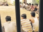Prisoners at an open jail in Jaipur in 2006. 