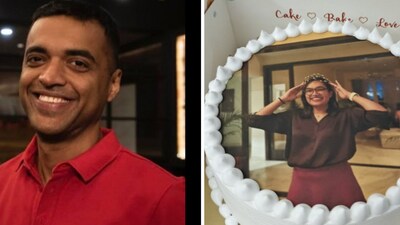 Deepinder Goyal wished a Zomato employee with a customised cake. (X/@deepigoyal) Deepinder Goyal wished a Zomato employee with a customised cake. (X/@deepigoyal)