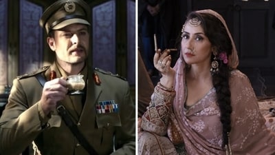 Jason Shah and Manisha Koirala in Heeramandi Jason Shah and Manisha Koirala in Heeramandi