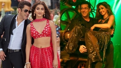 Salman Khan with his leading ladies Salman Khan with his leading ladies