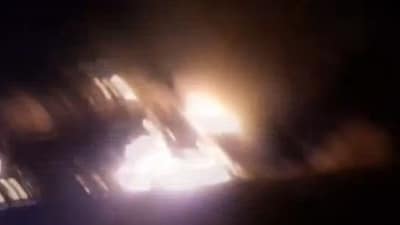 All 36 people who were on the bus escaped unhurt, police said. All 36 people who were on the bus escaped unhurt, police said.