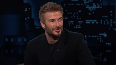 David Beckham gave his honest opinion about Travis Kelce and Taylor Swift's relationship on his Wednesday appearance on Jimmy Kimmel Live! (Jimmy Kimmel Live! / ABC) David Beckham gave his honest opinion about Travis Kelce and Taylor Swift's relationship on his Wednesday appearance on Jimmy Kimmel Live! (Jimmy Kimmel Live! / ABC)