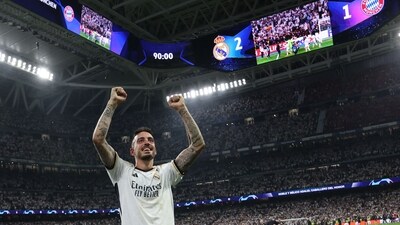 Real Madrid's Spanish forward #14 Joselu celebrates victory (AFP) Real Madrid's Spanish forward #14 Joselu celebrates victory (AFP)