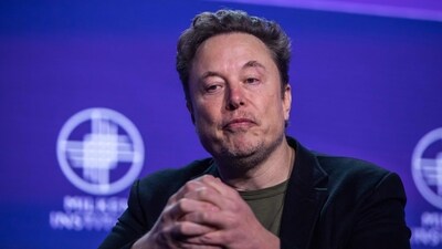 Elon Musk, co-founder of Tesla and SpaceX and owner of X Holdings Corp., speaks at the Milken Institute's Global Conference at the Beverly Hilton Hotel. (Photo by Apu Gomes / GETTY IMAGES NORTH AMERICA / Getty Images via AFP) (Getty Images via AFP) Elon Musk, co-founder of Tesla and SpaceX and owner of X Holdings Corp., speaks at the Milken Institute's Global Conference at the Beverly Hilton Hotel. (Photo by Apu Gomes / GETTY IMAGES NORTH AMERICA / Getty Images via AFP) (Getty Images via AFP)