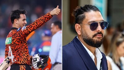 Yuvraj Singh (R) has played a huge role in young Abhishek Sharma's career (ANI-PTI) Yuvraj Singh (R) has played a huge role in young Abhishek Sharma's career (ANI-PTI)