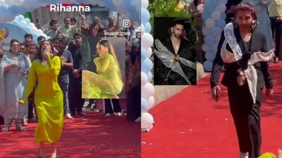 Anant Ambani and Radhika Merchant pre-wedding theme walk by Pakistani college students. (Screengrab) Anant Ambani and Radhika Merchant pre-wedding theme walk by Pakistani college students. (Screengrab)