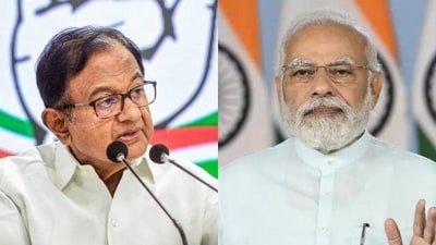 Congress leader P Chidambaram and Prime Minister Narendra Modi (File) Congress leader P Chidambaram and Prime Minister Narendra Modi (File)