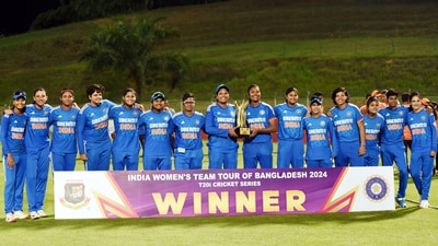 Indian team with the trophy (BCB) Indian team with the trophy (BCB)