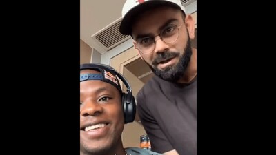 Kagiso Rabada (L) and Virat Kohli (R) during the podcast (X) Kagiso Rabada (L) and Virat Kohli (R) during the podcast (X)
