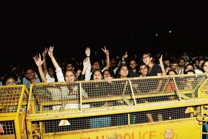 Ramjas College's fest was organised after a gap of five years on campus, due to the pandemic pause. (Photo: Shantanu Bhattacharya/HT) Ramjas College's fest was organised after a gap of five years on campus, due to the pandemic pause. (Photo: Shantanu Bhattacharya/HT)