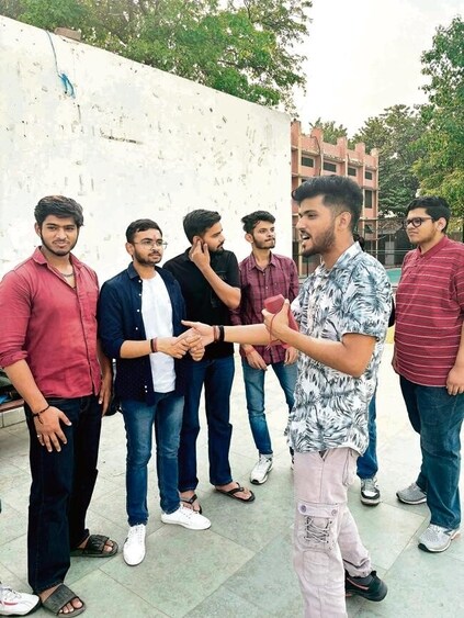 Shashank Mishra, student at Sri Venkateswara College, says, "Hip hop has the power to unite us all... The spoken word has the power to change the world." Shashank Mishra, student at Sri Venkateswara College, says, "Hip hop has the power to unite us all... The spoken word has the power to change the world."