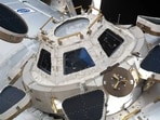 The ISS’s “window to the world” is pictured from the Nauka Multipurpose Laboratory Module. The ISS’s “window to the world” is pictured from the Nauka Multipurpose Laboratory Module.