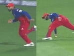 Virat Kohli completes a stunning direct hit. Virat Kohli completes a stunning direct hit.