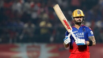 Go Digit IPO: Royal Challengers Bengaluru's Virat Kohli watches the ball after playing a shot during the Indian Premier League (IPL) Twenty20 cricket match against Punjab Kings (AFP)