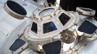 The ISS’s “window to the world” is pictured from the Nauka Multipurpose Laboratory Module. (NASA) The ISS’s “window to the world” is pictured from the Nauka Multipurpose Laboratory Module. (NASA)