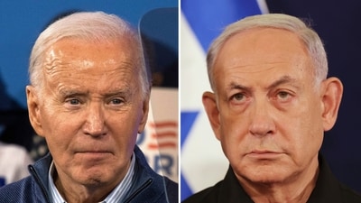 Amidst tensions with the U.S. and long-time ally Joe Biden over arms supplies, Prime Minister Benjamin Netanyahu says they are ready to invade Rafah. (AP Photo) (AP) Amidst tensions with the U.S. and long-time ally Joe Biden over arms supplies, Prime Minister Benjamin Netanyahu says they are ready to invade Rafah. (AP Photo) (AP)