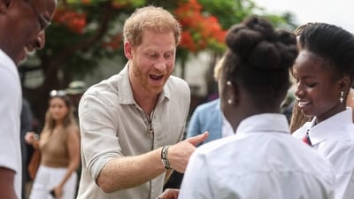 Harry and Meghan will meet with wounded soldiers and their families, showing support to boost the morale of troops, including those fighting a 14-year war against Islamic extremists in Nigeria's northeast, as stated by Nigerian officials. (AFP) Harry and Meghan will meet with wounded soldiers and their families, showing support to boost the morale of troops, including those fighting a 14-year war against Islamic extremists in Nigeria's northeast, as stated by Nigerian officials. (AFP)