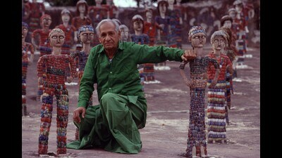 Nek Chand in the Rock Garden, Chandigarh, in 1997. (Raphael Gaillarde/Getty Images) Nek Chand in the Rock Garden, Chandigarh, in 1997. (Raphael Gaillarde/Getty Images)