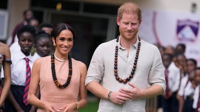 Meghan Markle will also co-host an event on women in leadership with Ngozi Okonjo-Iweala, Director-General of the World Trade Organization, according to their spokesman, Charlie Gipson. (AP) Meghan Markle will also co-host an event on women in leadership with Ngozi Okonjo-Iweala, Director-General of the World Trade Organization, according to their spokesman, Charlie Gipson. (AP)