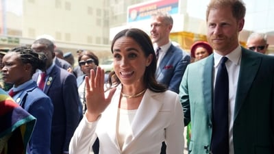 During their stay, Prince Harry and Meghan Markle will attend basketball and volleyball matches and meet with local non-governmental organizations in Abuja and Lagos that are receiving support from them. (AP) During their stay, Prince Harry and Meghan Markle will attend basketball and volleyball matches and meet with local non-governmental organizations in Abuja and Lagos that are receiving support from them. (AP)
