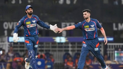 Lucknow Super Giants players KL Rahul and Naveen-ul-Haq during IPL 2024 (PTI) Lucknow Super Giants players KL Rahul and Naveen-ul-Haq during IPL 2024 (PTI)