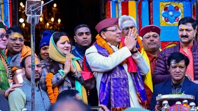"It is an auspicious day for which we wait throughout the year. I welcome you all on the occasion. May you all be showered with the blessings of Baba Kedar," Dhami said addressing a gathering outside the temple after offering prayers. (PTI)