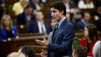 Prime Minister Justin Trudeau speaks at Parliament's Question Period in Ottawa, Ontario, Canada, on May 1. (REUTERS) Prime Minister Justin Trudeau speaks at Parliament's Question Period in Ottawa, Ontario, Canada, on May 1. (REUTERS)