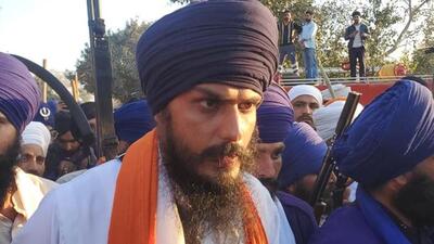 Radical Sikh preacher Amritpal Singh, who is a detainee under the National Security Act and jailed in Dibrugarh, Assam, wants to contest as an Independent candidate from the Khadoor Sahib Lok Sabha constituency on June 1. (HT file photo)