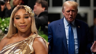 Serena Williams mentioned in Trump's trial as part of list of frequent contacts (AFP/AP)