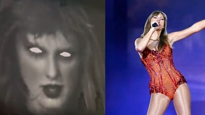 Taylor Swift shocks fans with daring mid-concert costume change on Eras Tour in Paris, debuting new tracks from The Tortured Poets Department album. (Twitter (X) ) Taylor Swift shocks fans with daring mid-concert costume change on Eras Tour in Paris, debuting new tracks from The Tortured Poets Department album. (Twitter (X) )