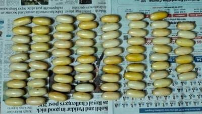 The cocaine seized by Mumbai Police. (Sourced image.)